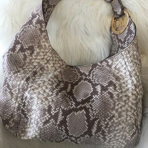 Michael Kors Snake Skin hobo bag